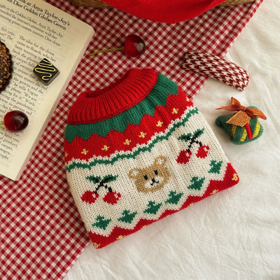 Suéter Navideño para Mascotas con Diseño de Cereza - Image 8
