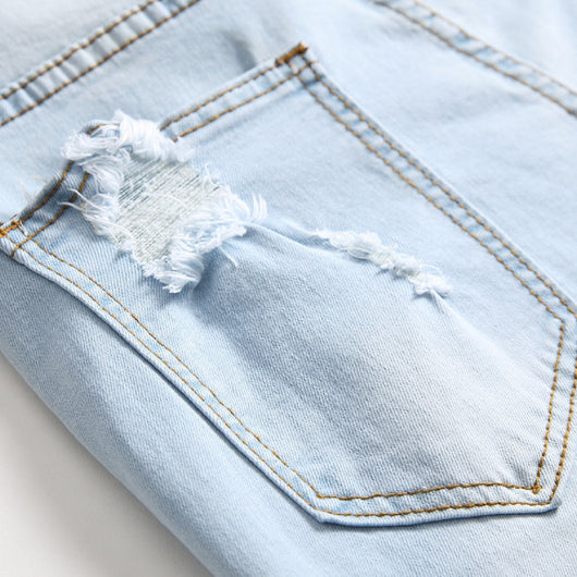 Pantalones Vaqueros Elásticos con Estampado Bordado para Hombre - Image 10