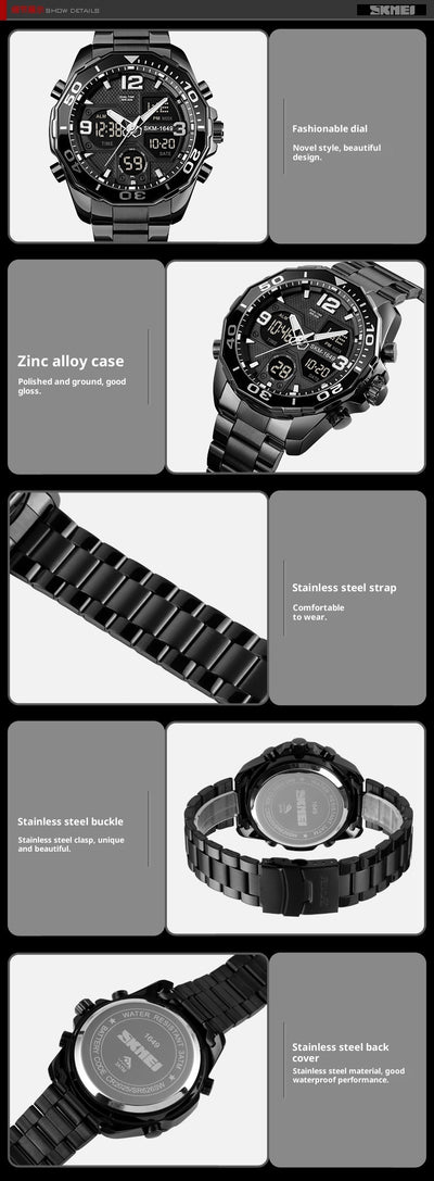 Reloj Espiral Acero Inoxidable para Hombre Estilo Asiático - Image 14