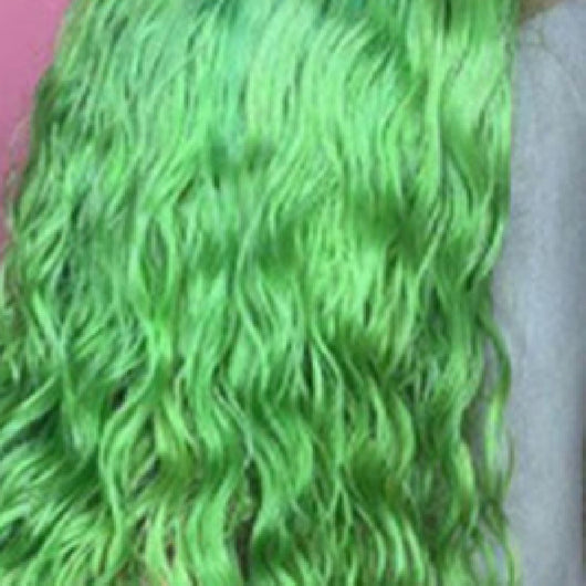 Peluca Rizada Corta con Encaje Frontal - Cabello Sintético Multicolor - Image 7