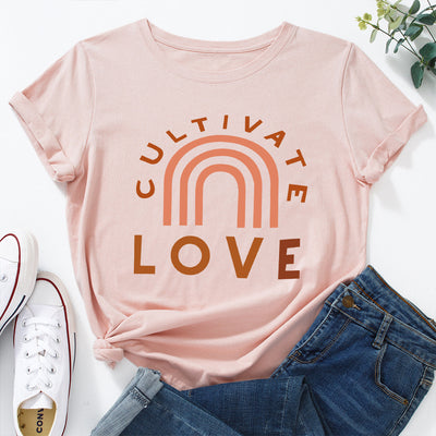 Camiseta Básica Cuello Redondo Manga Corta para Mujer - Image 11