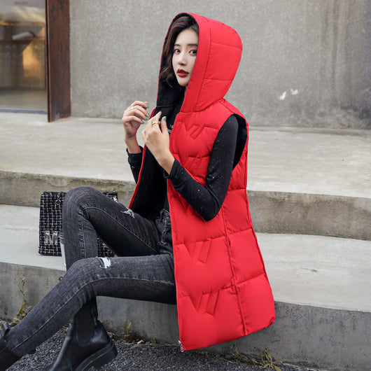 Abrigo Parka Acolchado Reversible con Capucha para Mujer - Image 6
