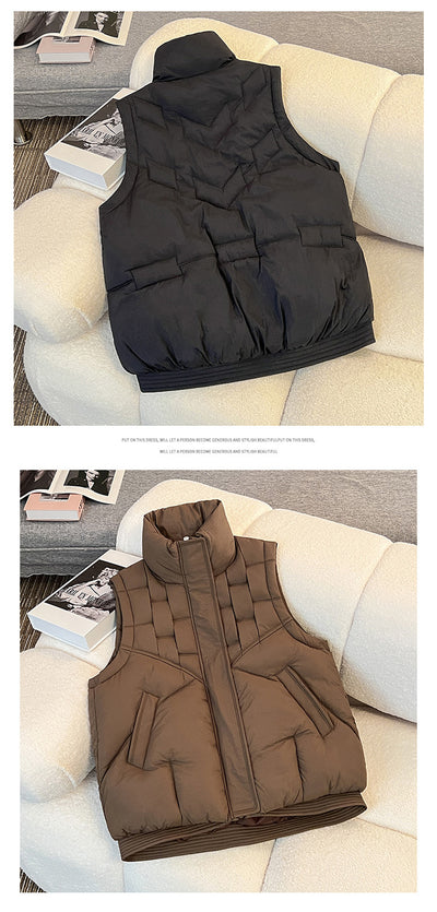 Chaleco Casual de Cuello Parado - Diseño Versátil y Moderno - Image 11