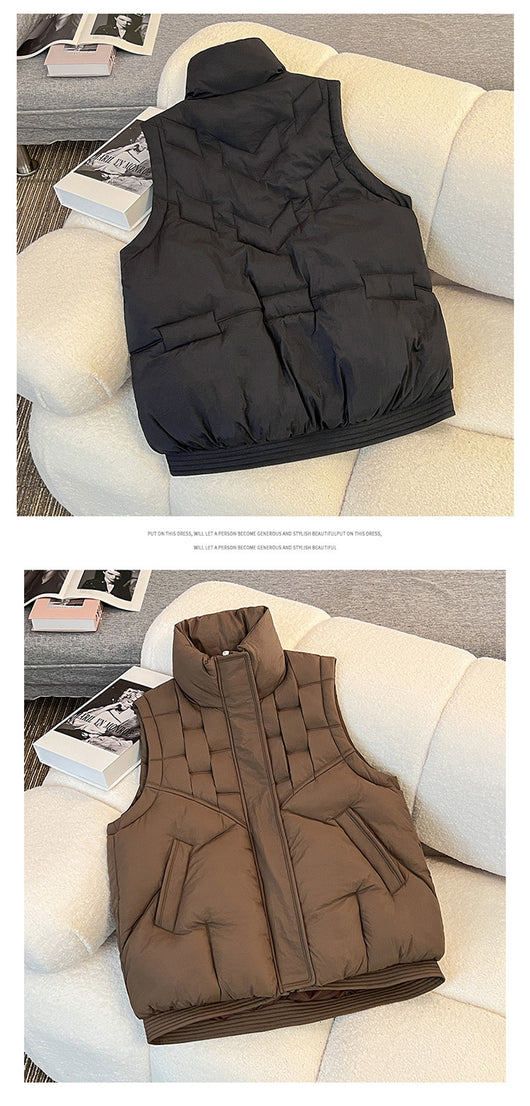 Chaleco Casual de Cuello Parado - Diseño Versátil y Moderno - Image 11