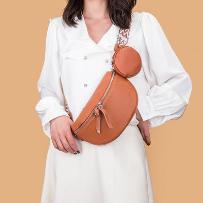 Bolso Crossbody de Cuero Genuino para Mujer - Bolsa de Cintura Elegante y Versátil - Image 2