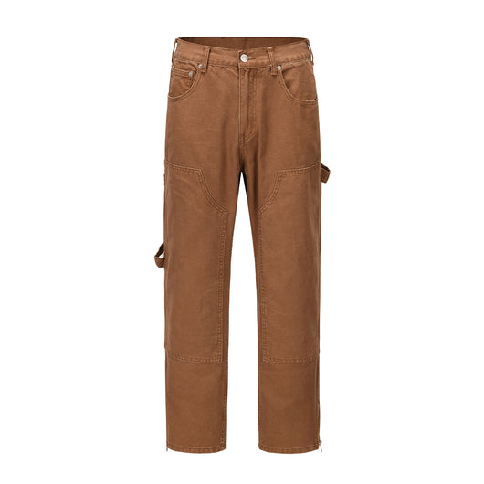 Pantalones Casuales de Madera para Hombre - Estilo Moderno y Versátil - Image 10