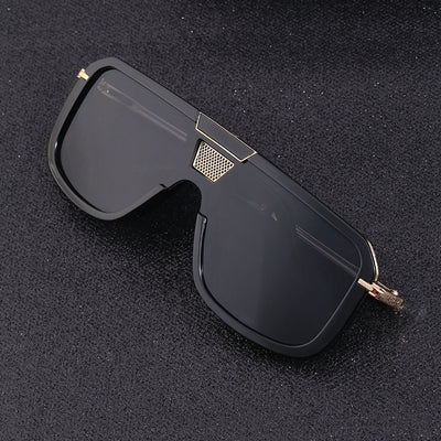 Gafas de Sol Retro Cuadradas Unisex - Marco Grande Europeo - Image 2