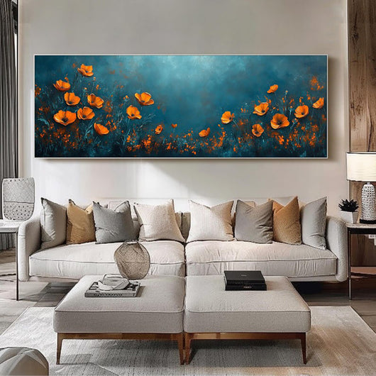 Cuadro de Flores Abstracto Pintado a Mano al Óleo sobre Lienzo - Decoración Original para Pared - Image 6