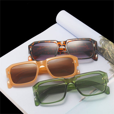 Gafas Retro Poligonales de Colores Gelatinosos