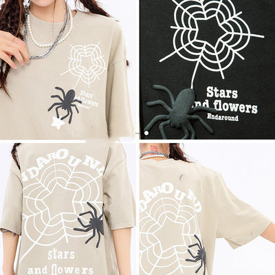 Playera Estampada Tela de Araña para Hombre y Mujer - Image 8