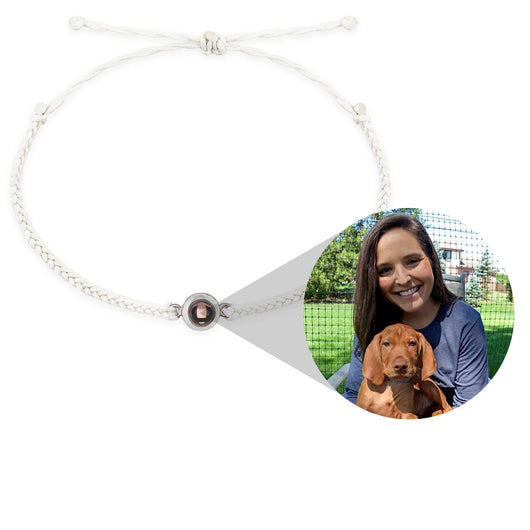 Pulsera de Proyección de Foto Personalizada Tejida a Mano - Joya de Pareja para Hombre y Mujer - Image 50