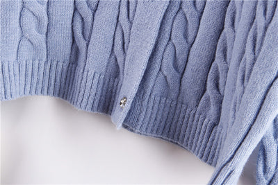 Cardigan de Lana Tejida para Mujer con Puños Ajustados - Image 6