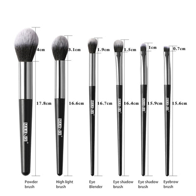 Set de 6 Brochas de Maquillaje Profesional para Rubor y Sombra - Image 7