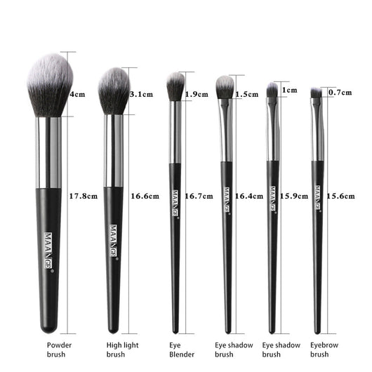 Set de 6 Brochas de Maquillaje Profesional para Rubor y Sombra - Image 7