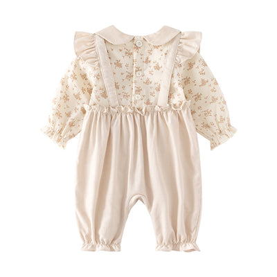 Mono Bebé Primavera Otoño - Enterizo Elegante Falso Dos Piezas para Niña - Image 2