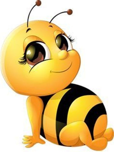 Pintura de Diamantes Abeja Caricatura 5D Cuadrado Completo