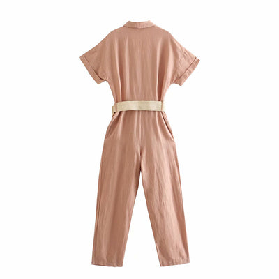 Jumpsuit Elegante Tipo Traje con Cuello - Estilo Europeo Versátil - Image 3