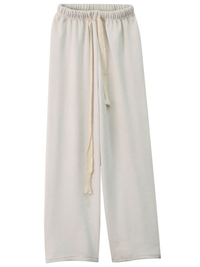 Pantalones Casuales Cintura Alta con Cordón Ajustable Mujer - Image 7