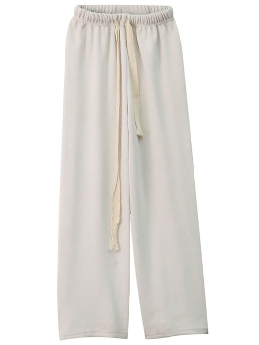 Pantalones Casuales Cintura Alta con Cordón Ajustable Mujer - Image 7