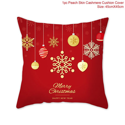 Funda de Almohada Navideña de Lino para Sofá - Image 26