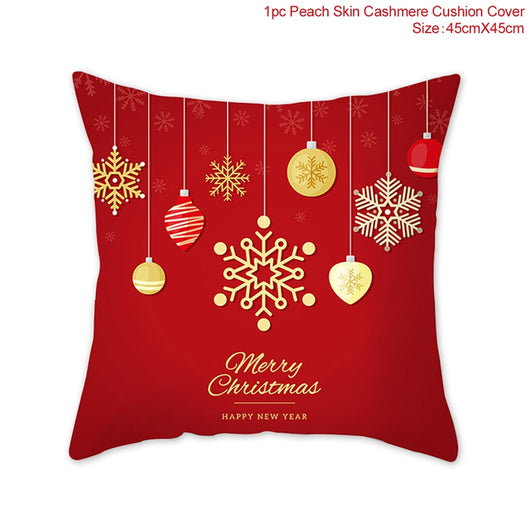 Funda de Almohada Navideña de Lino para Sofá - Image 26