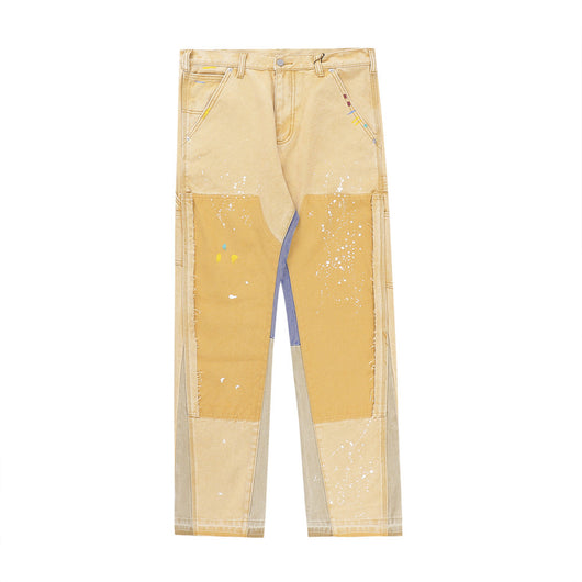 Jeans Hombre Sueltos con Salpicaduras de Pintura - Image 4