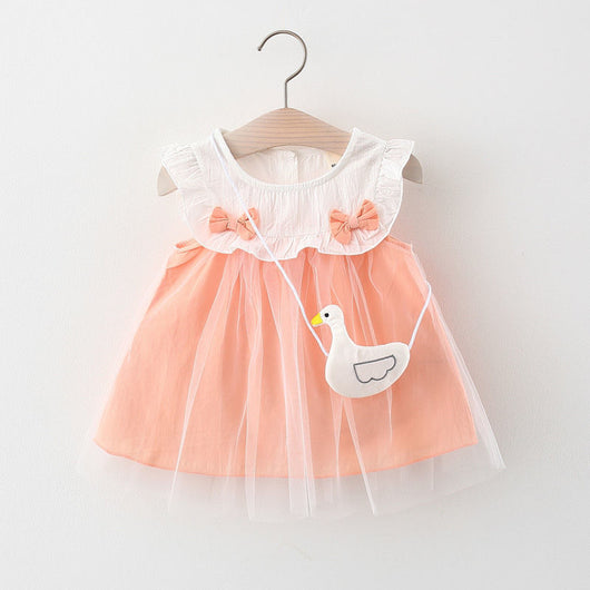 Vestido Infantil Niña Verano Sin Mangas Estampado - Image 4