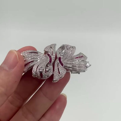 Broche Moño Doble Clip en Plata Esterlina S925 - Image 4