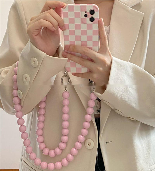 Funda para Celular con Cadena de Cuentas Diagonal - Image 6