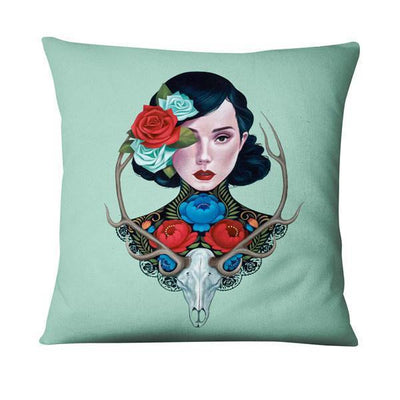 Funda de Almohada de Lino con Diseño Pintado Diario - Image 48