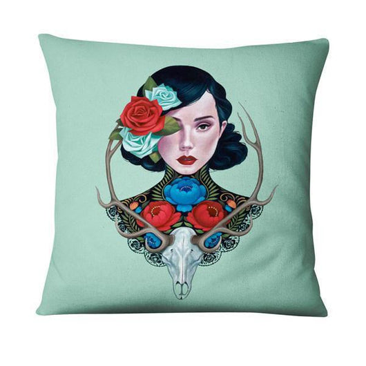 Funda de Almohada de Lino con Diseño Pintado Diario - Image 48