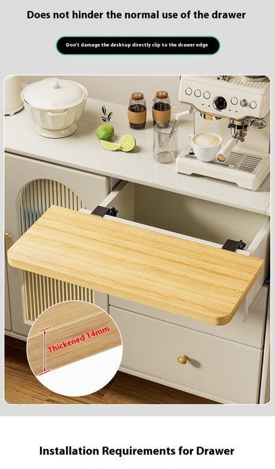 Extensión de Escritorio con Cajón sin Perforación - Soporte Ergonómico Plegable - Image 15