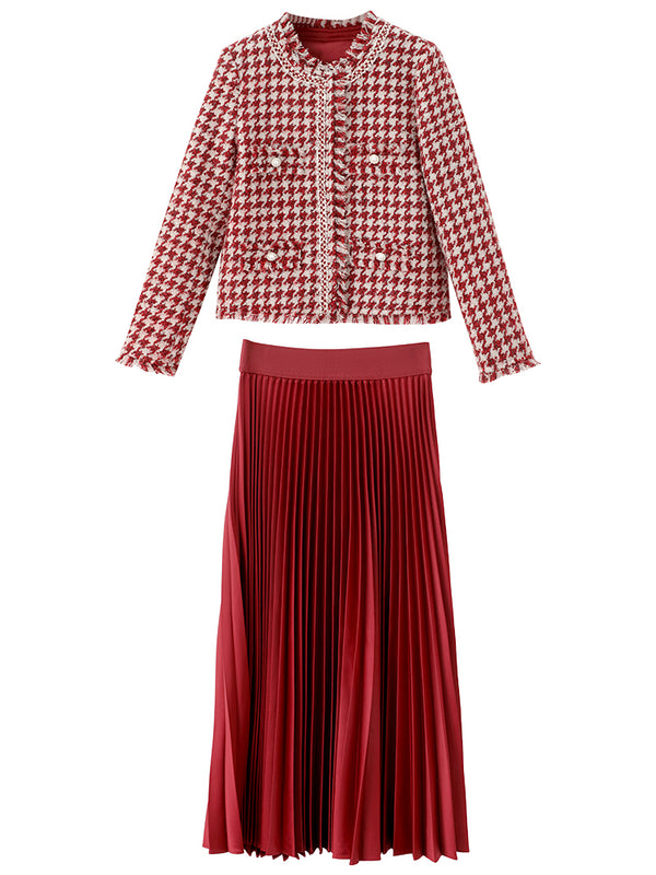 Conjunto Falda y Abrigo de Lana Small Wind - Dos Piezas Elegante - Image 7