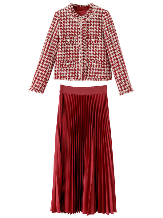 Conjunto Falda y Abrigo de Lana Small Wind - Dos Piezas Elegante - Image 7