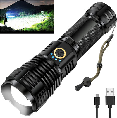Linterna LED P70 Profesional Zoom Aluminio Resistente