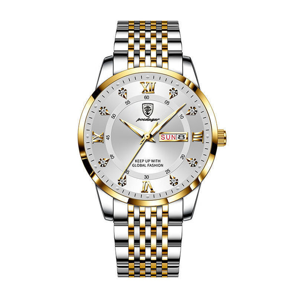 Reloj de Cuarzo Coreano con Calendario Luminoso Impermeable