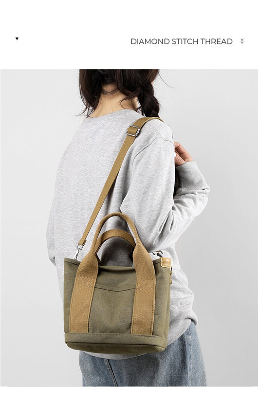 Bolsa de Lona Estilo Coreano de Gran Capacidad para Viajes y Uso Diario - Image 31