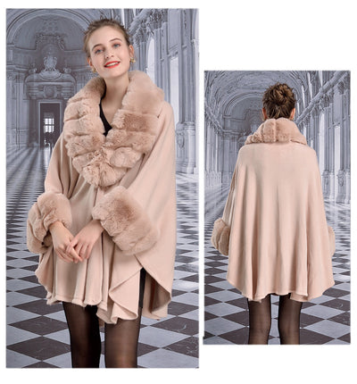 Capa Chal de Pelaje de Conejo Rex para Mujer - Image 10
