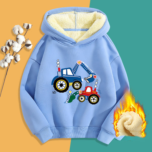 Chaqueta Infantil Suelta de Velvet Estampado - Image 2