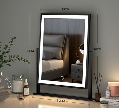 Espejo de Maquillaje Vertical con Luz LED para Dormitorio - Image 18