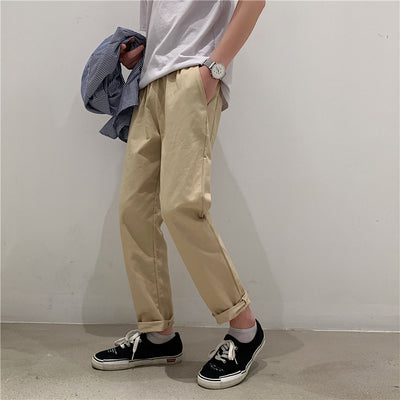 Pantalones Rectos Holgados de Pierna Ancha para Hombre - Image 9