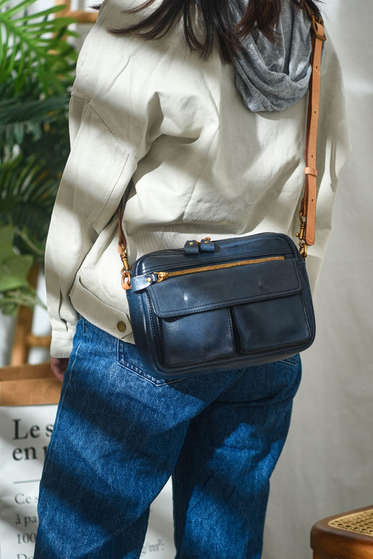 Bolso Crossbody de Cuero Artesanal Estilo Británico para Mujer - Image 13