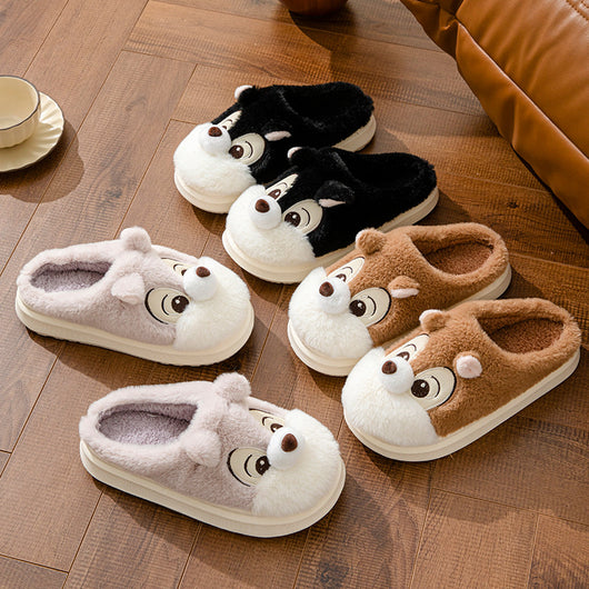 Pantuflas Cálidas con Diseño de Ardilla para el Hogar - Image 3