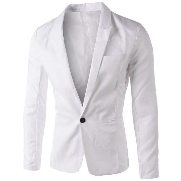 Blazer Casual Coreano Slim Fit Botón Único para Hombre - Image 6