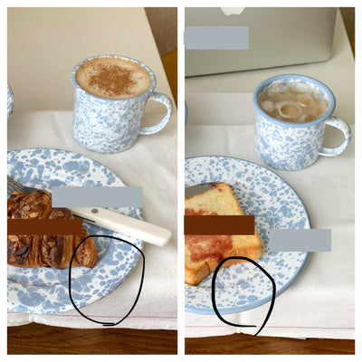 Tazón para Ensalada y Cereales con Diseño Artístico en Azul - Image 3