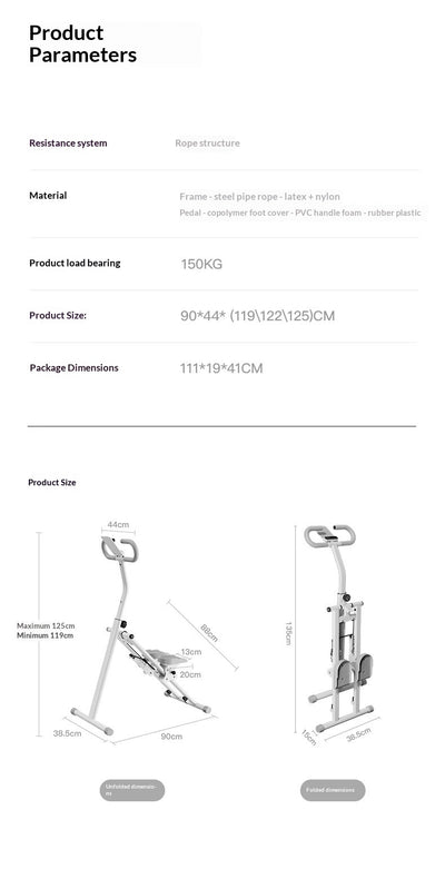 Escaladora Aeróbica Multifuncional para Fitness en Casa - Image 25