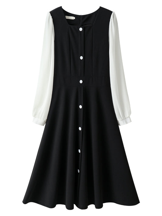 Vestido Negro Clásico Estilo Hepburn - Elegancia Francesa Atemporal