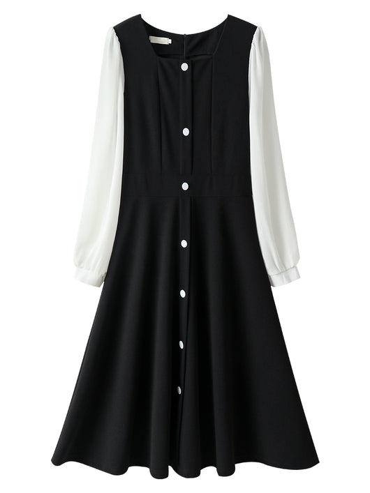 Vestido Negro Clásico Estilo Hepburn - Elegancia Francesa Atemporal