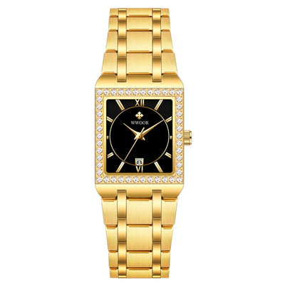 Reloj Mujer Acero Inoxidable Resistente al Agua con Cristal Diamante - Image 13