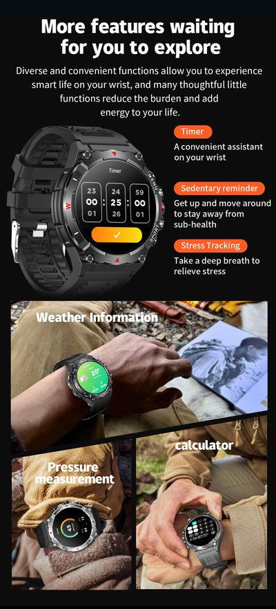 Reloj Deportivo GPS con Brújula, Altímetro y Barómetro - Image 22
